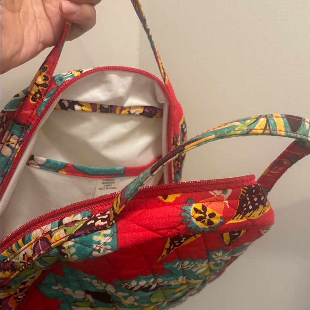 Vera Bradley Kids Quilted Floral Tote - Red Multi